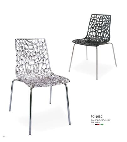 stackable plastic restaurant chair